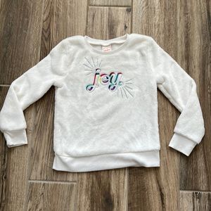 Jumping beans plush crewneck sweatshirt joy size 5